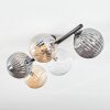 Chehalis Plafondlamp, Kogellampje Amber, Duidelijk, Rookkleurig, 5-lichts