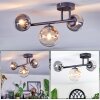 Chehalis Plafondlamp, Kogellampje Amber, Duidelijk, Rookkleurig, 3-lichts
