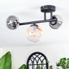 Chehalis Plafondlamp, Kogellampje Amber, Duidelijk, Rookkleurig, 3-lichts
