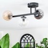 Chehalis Plafondlamp, Kogellampje Amber, Duidelijk, Rookkleurig, 3-lichts
