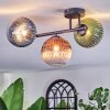 Chehalis Plafondlamp, Kogellampje Blauw, Groen, Duidelijk, Koperkleurig, 3-lichts