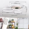 Dorin Plafondlamp LED Zandkleurig, 1-licht, Afstandsbediening