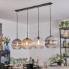 Koyoto Hanglamp, Kogellampje, Hanglamp Amber, Duidelijk, Rookkleurig, 4-lichts