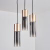 Dulcita Hanglamp, Hanglamp Bruin, 3-lichts