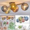 Chehalis Plafondlamp, Kogellampje Blauw, Groen, Koperkleurig, 5-lichts