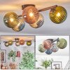 Chehalis Plafondlamp, Kogellampje Blauw, Groen, Koperkleurig, Rookkleurig, 5-lichts