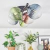 Chehalis Plafondlamp, Kogellampje Blauw, Groen, Duidelijk, Koperkleurig, 5-lichts