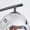 Ripoll Plafondlamp, Kogellampje Amber, Duidelijk, Rookkleurig, 4-lichts