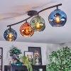 Ripoll Plafondlamp, Kogellampje Blauw, Groen, Koperkleurig, 4-lichts