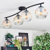 Ripoll Plafondlamp, Kogellampje Amber, Duidelijk, 4-lichts