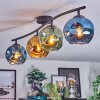 Ripoll Plafondlamp, Kogellampje Blauw, Goud, Groen, 4-lichts