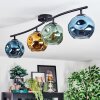 Ripoll Plafondlamp, Kogellampje Blauw, Goud, Groen, 4-lichts