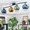 Ripoll Plafondlamp, Kogellampje Blauw, Goud, Groen, 4-lichts