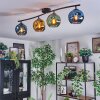 Ripoll Plafondlamp, Kogellampje Blauw, Goud, Groen, 4-lichts