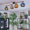 Ripoll Plafondlamp, Kogellampje Blauw, Chroom, Goud, Groen, Rookkleurig, 4-lichts