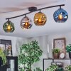 Ripoll Plafondlamp, Kogellampje Blauw, Chroom, Goud, Groen, Rookkleurig, 4-lichts