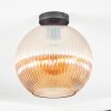 Koyoto Plafondlamp, Kogellampje 12 cm Amber, 1-licht