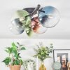 Chehalis Plafondlamp, Kogellampje Blauw, Groen, Duidelijk, Koperkleurig, 5-lichts