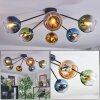 Koyoto Plafondlamp, Kogellampje 77.5 cm Blauw, Goud, Groen, Duidelijk, 6-lichts