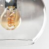 Koyoto Plafondlamp, Kogellampje Amber, Duidelijk, Rookkleurig, 4-lichts