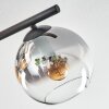 Koyoto Plafondlamp, Kogellampje Amber, Duidelijk, Rookkleurig, 4-lichts