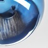 Gastor Plafondlamp, Kogellampje Blauw, Chroom, Groen, Rookkleurig, 4-lichts