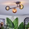 Chehalis Plafondlamp, Kogellampje Blauw, Groen, Koperkleurig, 3-lichts