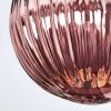 Chehalis Plafondlamp, Kogellampje Blauw, Groen, Koperkleurig, 3-lichts