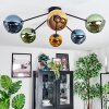 Koyoto Plafondlamp, Kogellampje 77.5 cm Blauw, Goud, Groen, 6-lichts