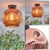 Ripoll Plafondlamp, Kogellampje Koperkleurig, 1-licht