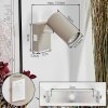 Javel Wandlamp, Muurspot Zandkleurig, Wit, 1-licht