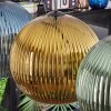 Koyoto Hanglamp, Kogellampje, Hanglamp Blauw, Goud, Groen, 4-lichts