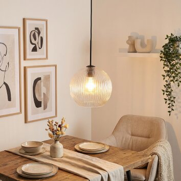 Koyoto Hanglamp, Kogellampje, Hanglamp 25 cm Duidelijk, 1-licht