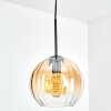 Koyoto Hanglamp, Kogellampje, Hanglamp Amber, Duidelijk, 1-licht