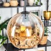 Koyoto Hanglamp, Kogellampje, Hanglamp Amber, 1-licht