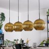 Koyoto Hanglamp, Kogellampje, Hanglamp Goud, 4-lichts
