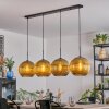 Koyoto Hanglamp, Kogellampje, Hanglamp Goud, 4-lichts