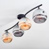 Ripoll Plafondlamp, Kogellampje Amber, Rookkleurig, 4-lichts