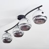 Ripoll Plafondlamp, Kogellampje Chroom, Rookkleurig, 4-lichts