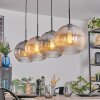 Koyoto Hanglamp, Kogellampje, Hanglamp Amber, Duidelijk, Rookkleurig, 4-lichts