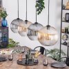 Koyoto Hanglamp, Kogellampje, Hanglamp Amber, Duidelijk, Rookkleurig, 4-lichts