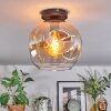 Ripoll Plafondlamp, Kogellampje Amber, Duidelijk, 1-licht