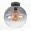 Koyoto Plafondlamp, Kogellampje 30 cm Duidelijk, Rookkleurig, 1-licht