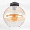 Koyoto Plafondlamp, Kogellampje 30 cm Amber, Duidelijk, 1-licht