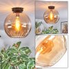 Koyoto Plafondlamp, Kogellampje 30 cm Amber, 1-licht