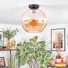 Koyoto Plafondlamp, Kogellampje 30 cm Amber, 1-licht