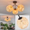 Basto Plafondlamp, Kogellampje Natuurlijke kleuren, 3-lichts