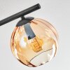 Koyoto Plafondlamp, Kogellampje Amber, 4-lichts