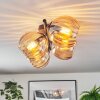 Koyoto Plafondlamp, Kogellampje Amber, 4-lichts