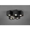 Trio Fernando Plafondlamp Zwart, 6-lichts